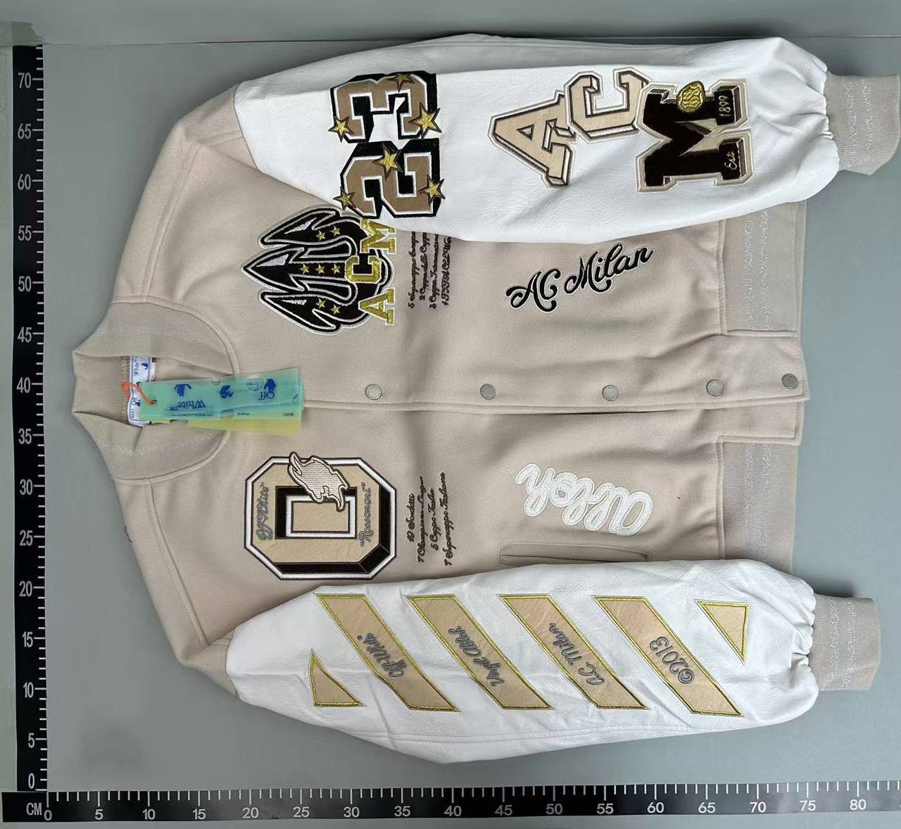 Off - White Baseball Jacket  -2