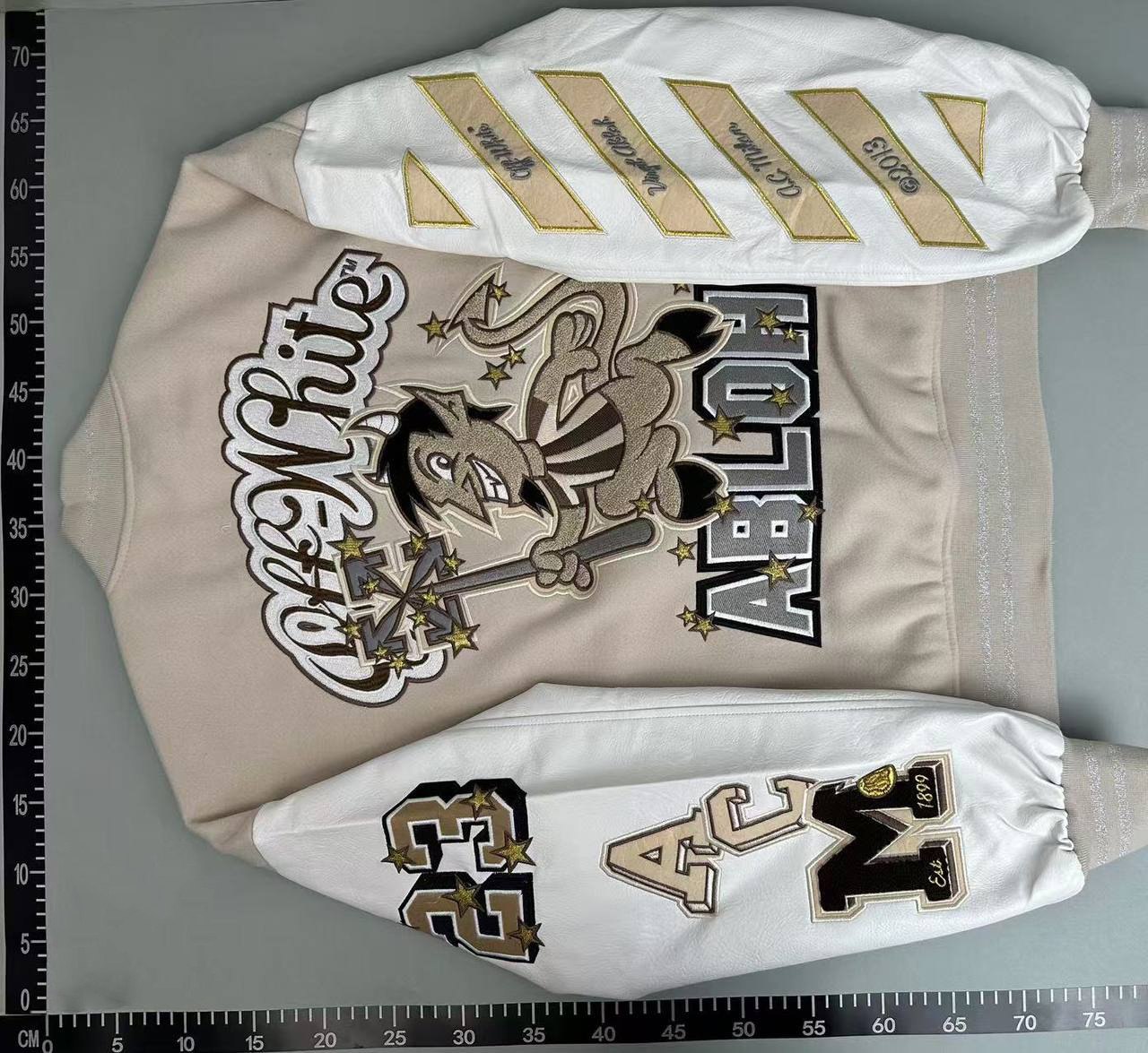 Off - White Baseball Jacket  -3