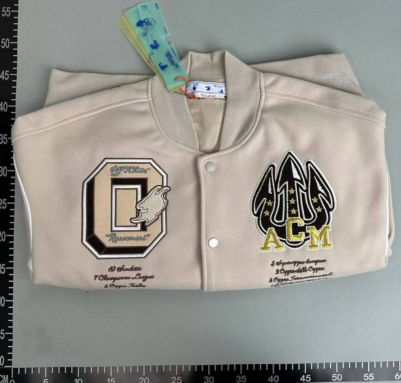Off - White Baseball Jacket  -4