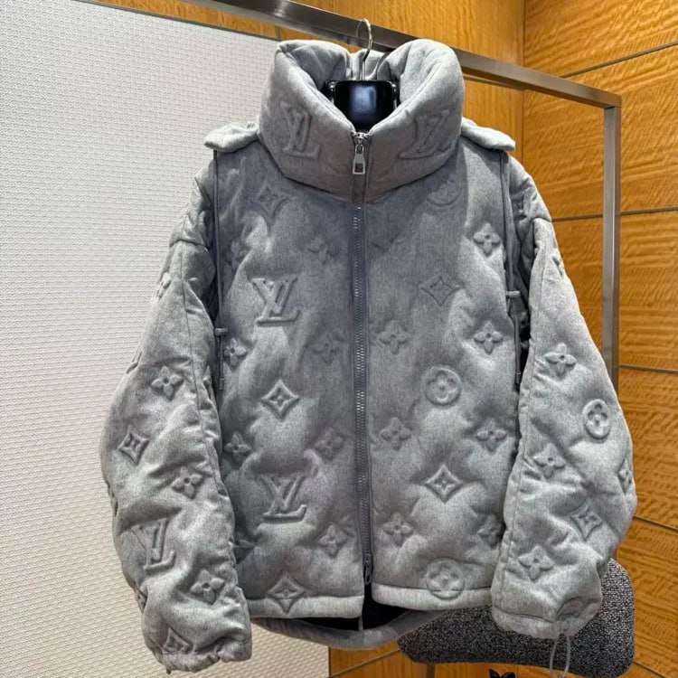 V Louis Vuitton & MOOSE KNUCKLES & Adidas & Stone Island down jacket -2