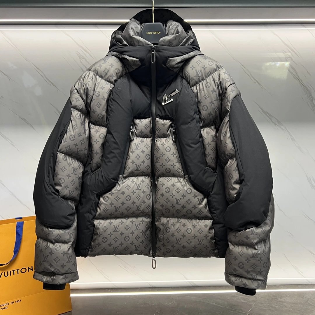 V Louis Vuitton & MOOSE KNUCKLES & Adidas & Stone Island down jacket -4