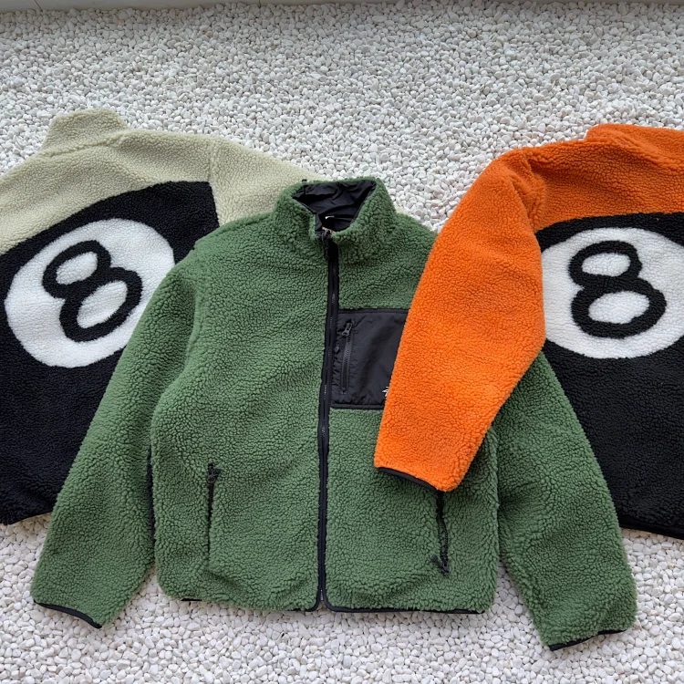 Stussy 8 Ball Sherpa Jacket  -4