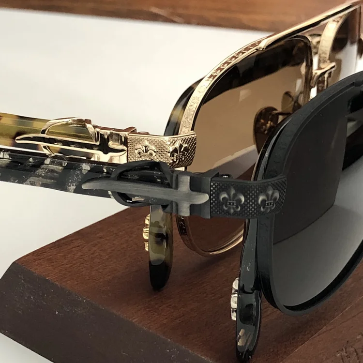 Chrome heart glasses