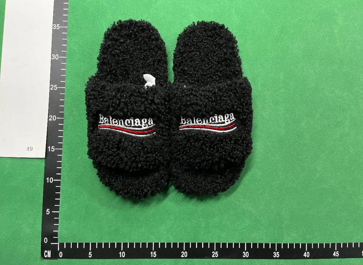 Balenciaga fluffy slippers sandal -2