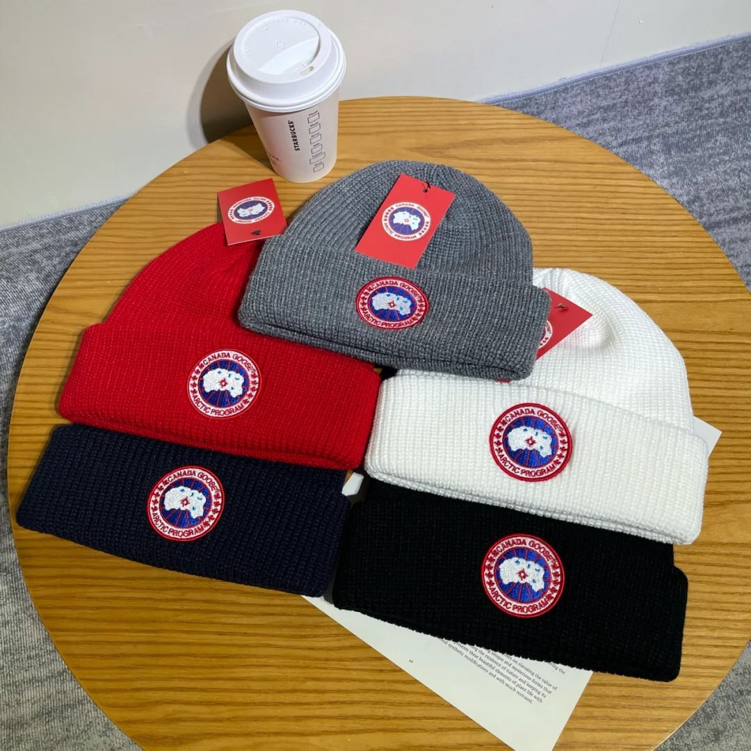 canada goose knitted warm hatLacoste cap -2