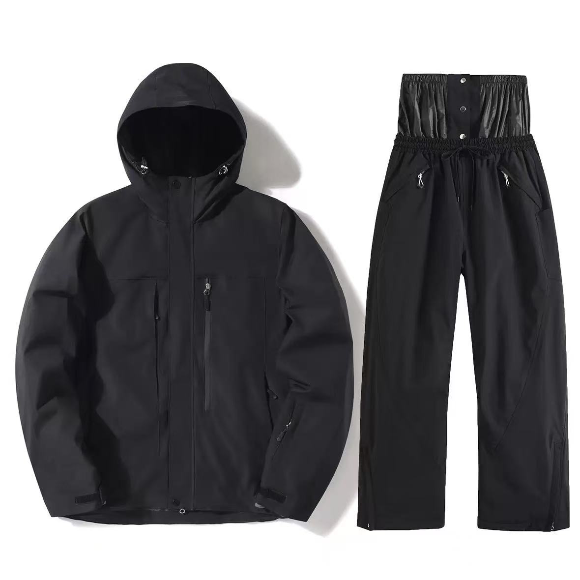 Waterproof ski suits for men and women Ski goggles -4
