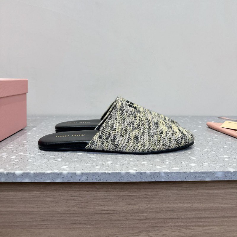 Miu.M Baotou Slippers  -4