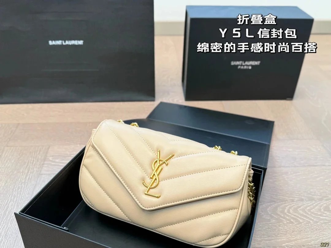 Yves Saint Laurent genuine leather bag Top version -3