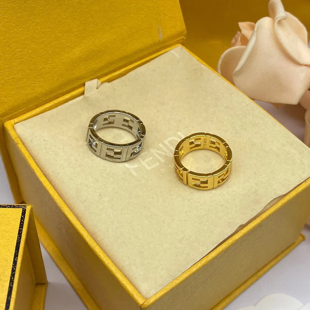  Fendi FF Logo Ring [2 styles] -3