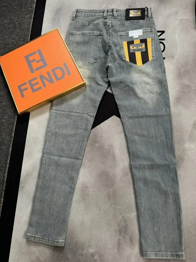 Fendi FF Logo Denim Jeans [5 styles] -3