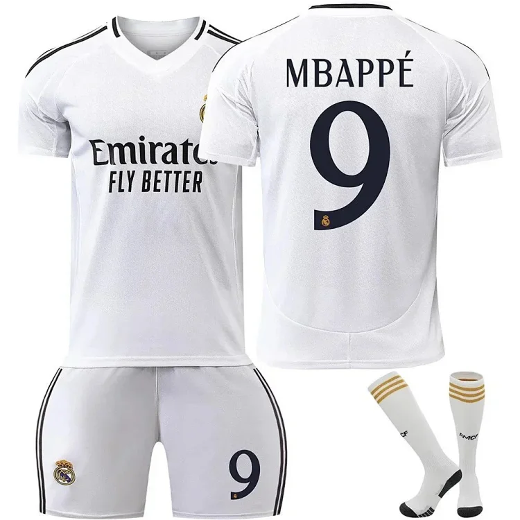 Real Madrid Mbappé 9 Home Jers