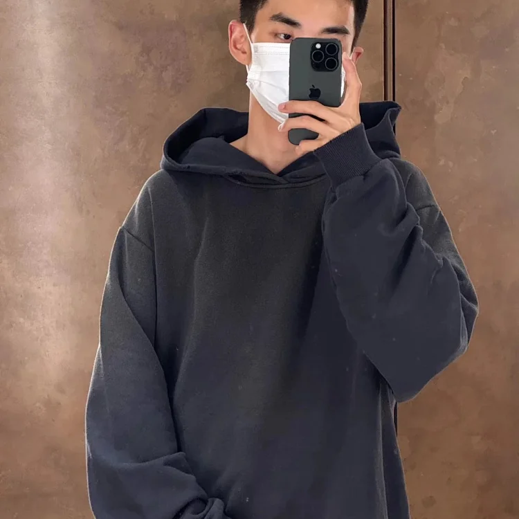 Men's Ultra Soft Fleece Hoodie - Black [2 styles] -1