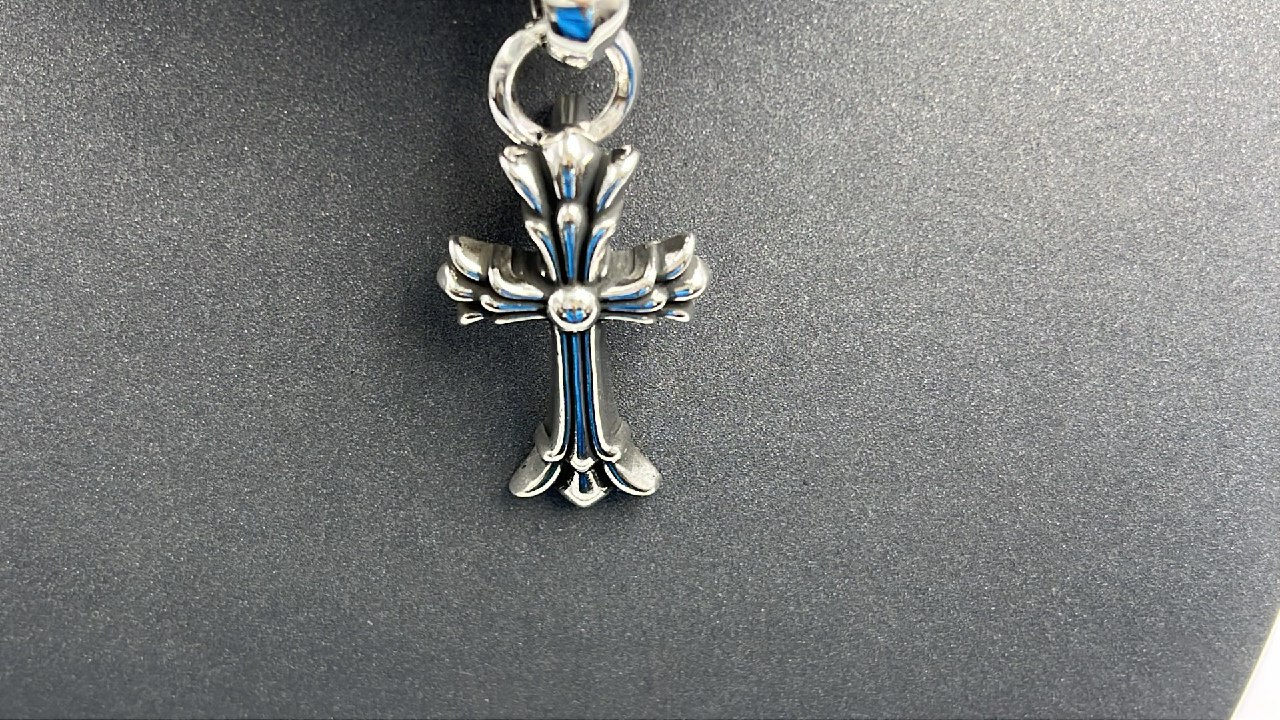 Chrome Hearts Dagger Pendant Necklace Silver Chain Jewelry [19 styles] -4
