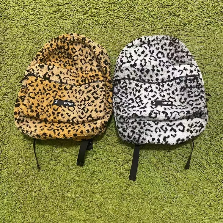 Supreme Leopard Fleece Backpac