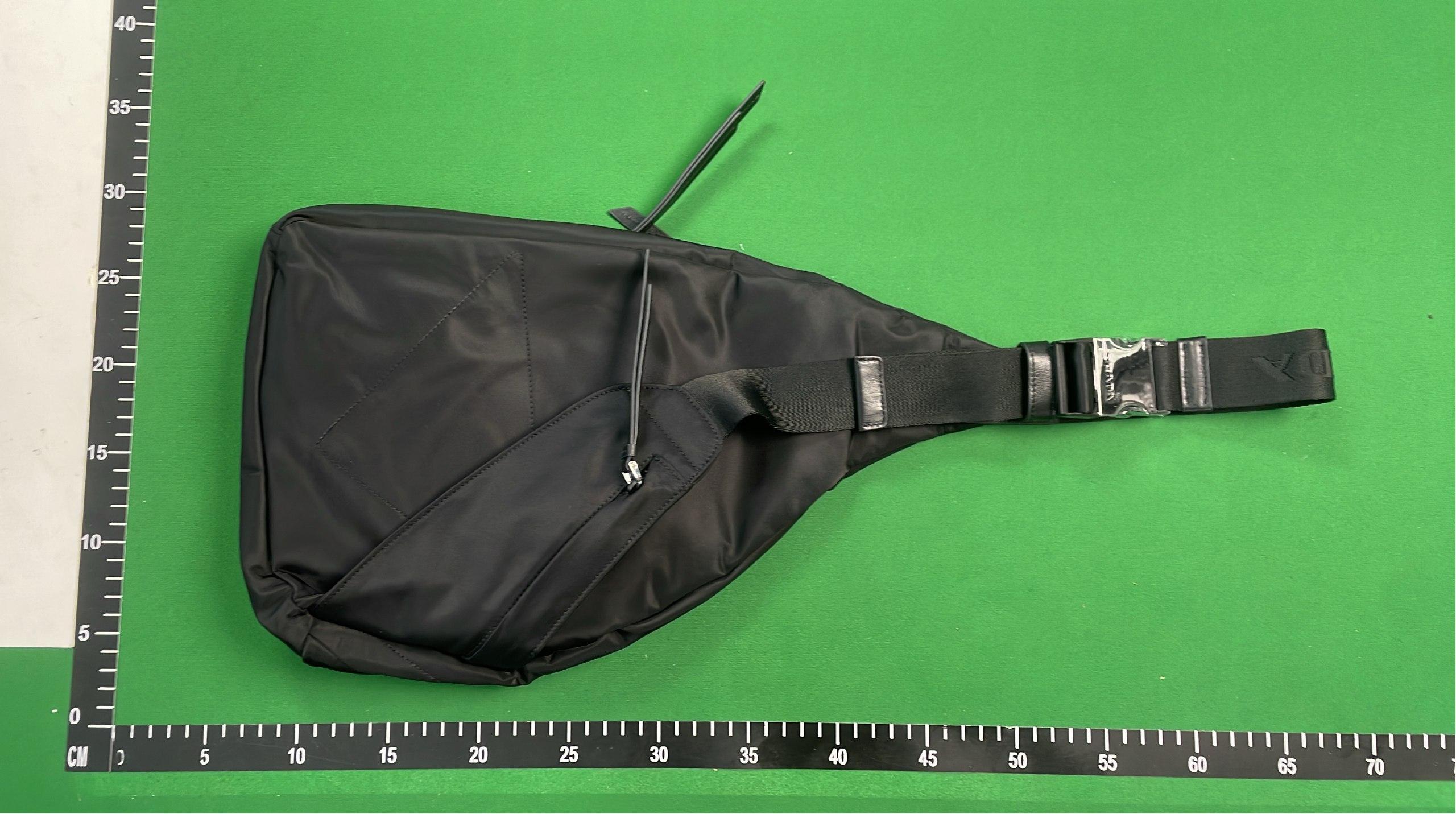Prada Re-Nylon and Leather Sling Bag - Black -2