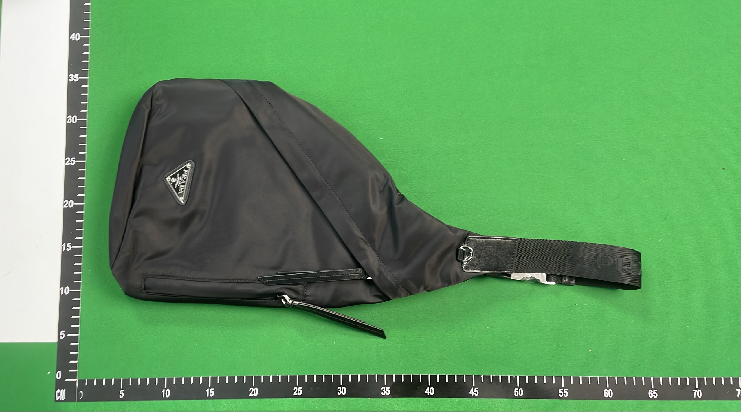 Prada Re-Nylon and Leather Sling Bag - Black -4