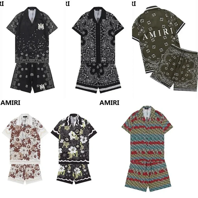  AMIRI Bandana Print Polo Shir