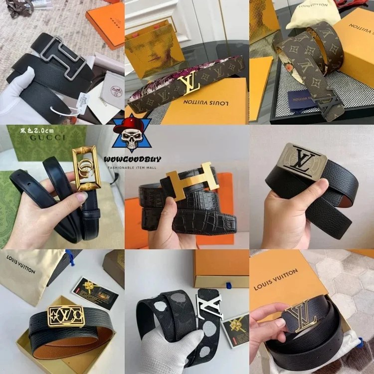 Louis Vuitton LV Gucci Hermes Belts [40 styles] -3