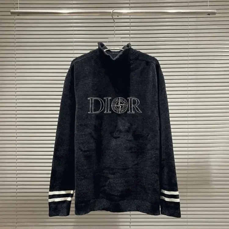DIOR Letter Embroidered Turtleneck Sweater [28 styles] -3