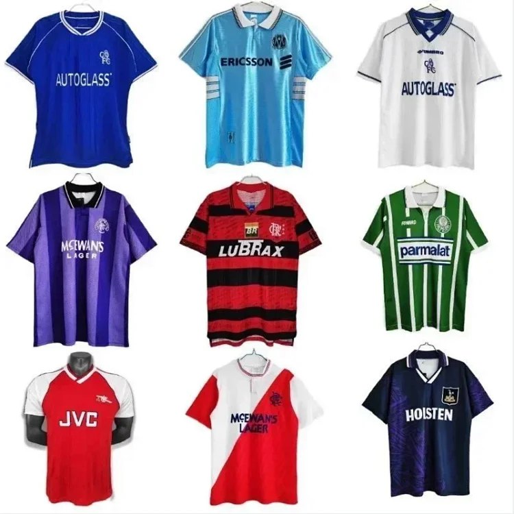 Classic Retro Football Jersey [40 styles] -3