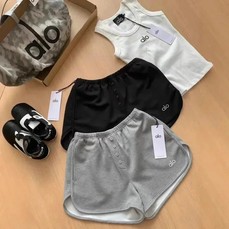 ALO Letter Elastic Waist Casua