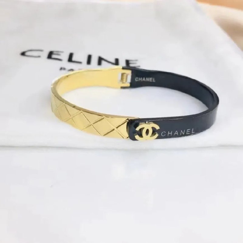 Chanel Quilted Bangle Bracelet [2 styles] -4