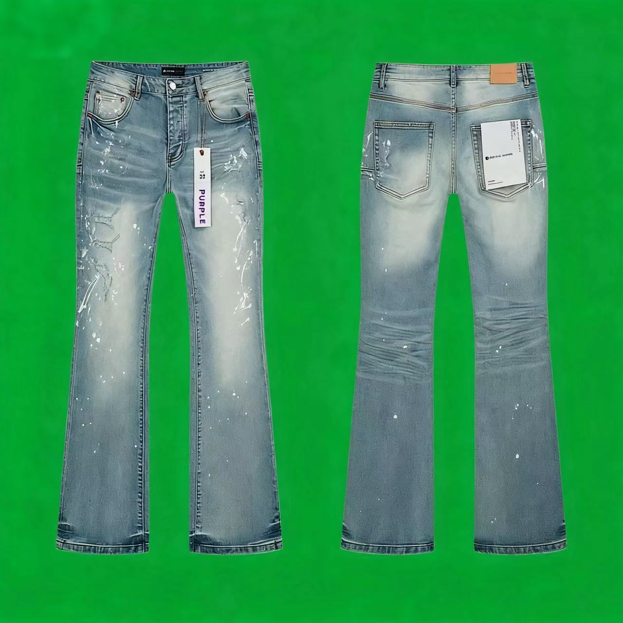 Purple Flared Jeans 35 styles -2