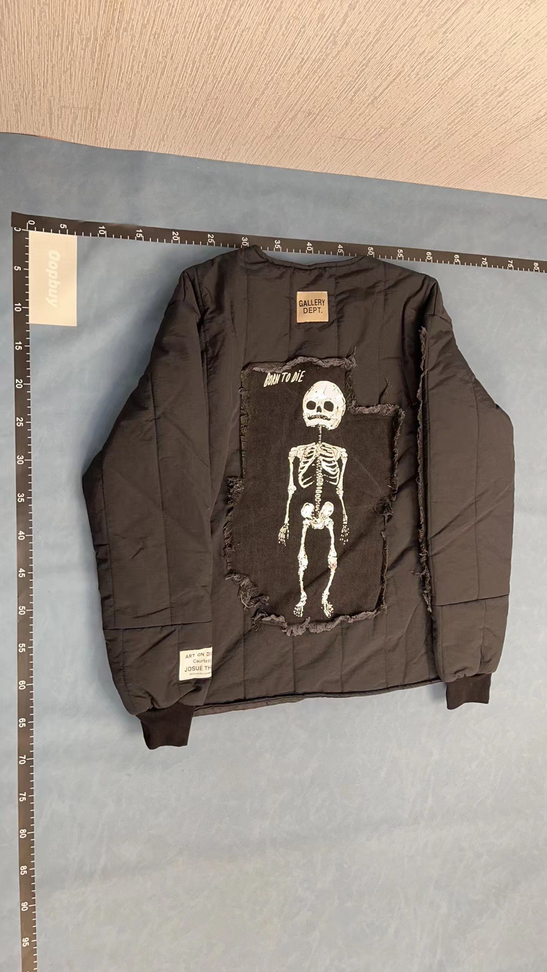  HorrorKills Black Bomber Jacket with Zipper Pouch and Sleeve Patch -3