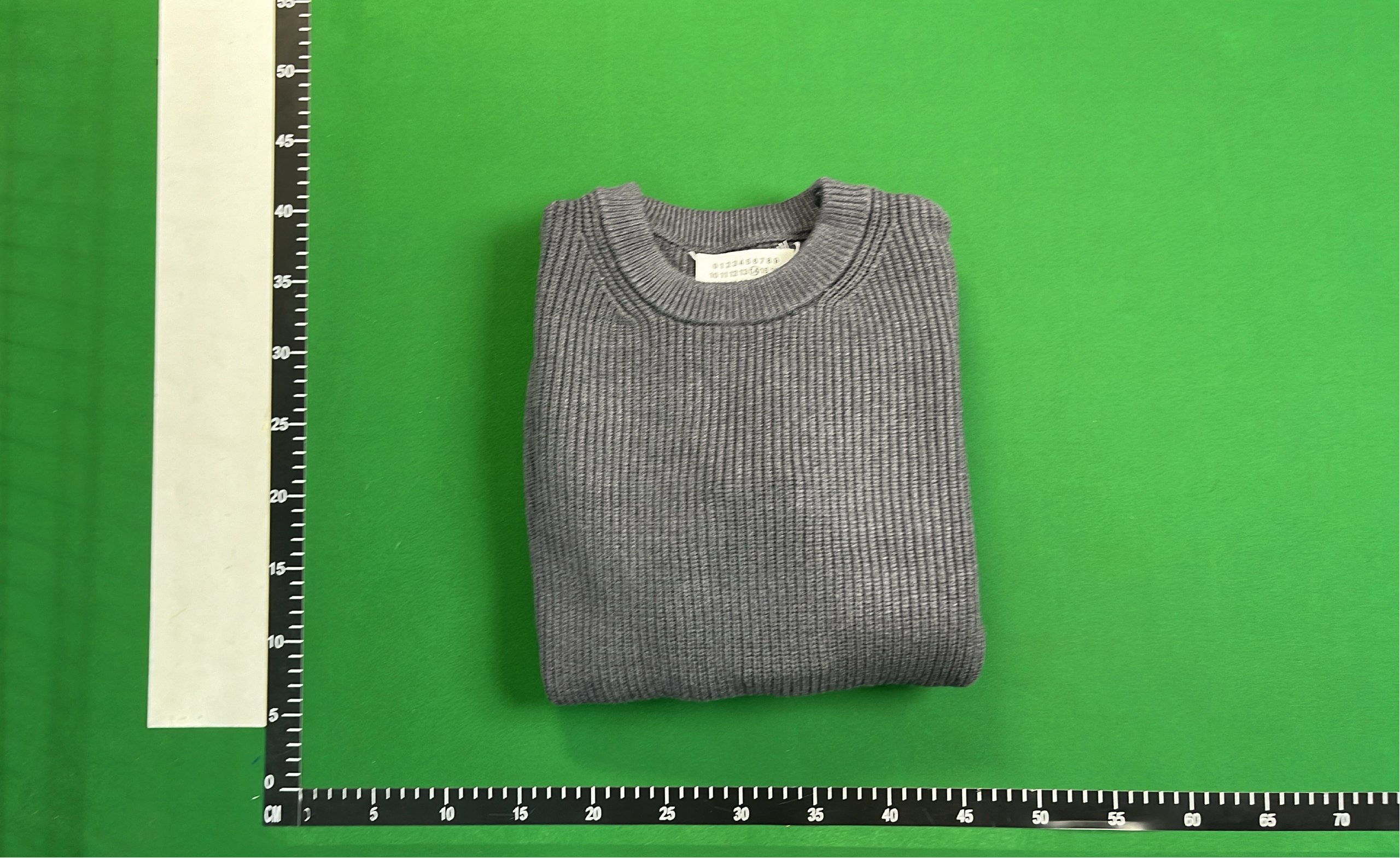 Men's Merino Wool Crewneck Sweater - Charcoal -2