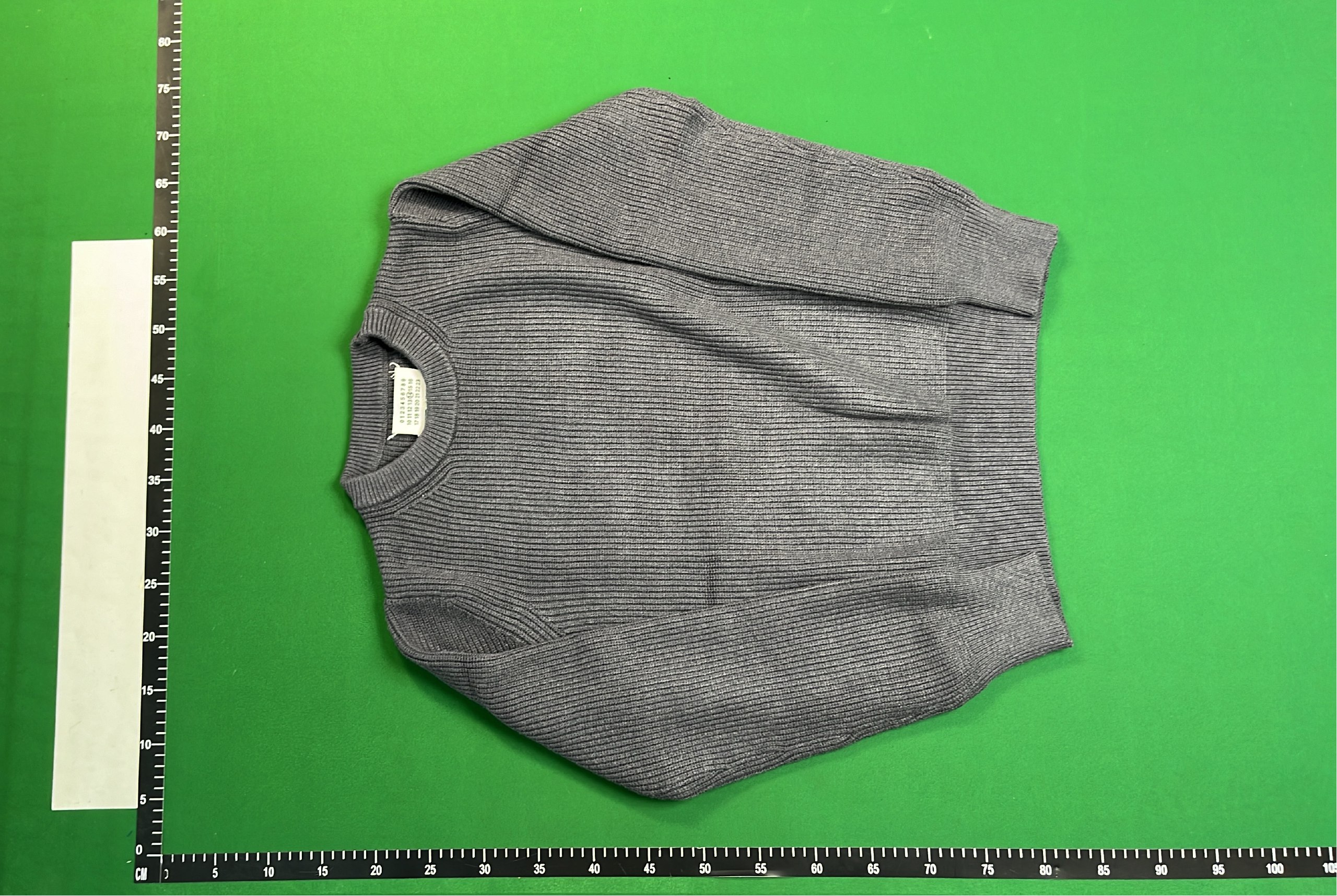 Men's Merino Wool Crewneck Sweater - Charcoal -4