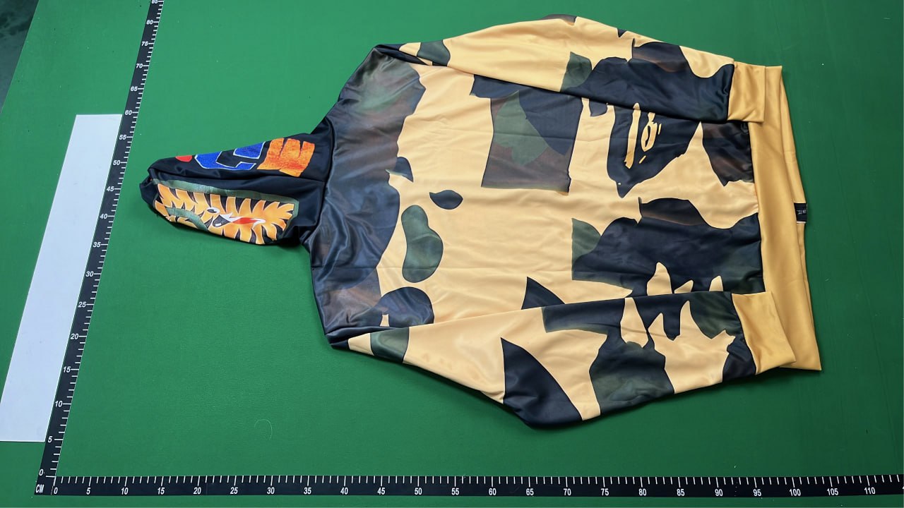  BAPE Shark Hoodie Camouflage Zip-Up Sweatshirt Men's Streetwear  -3