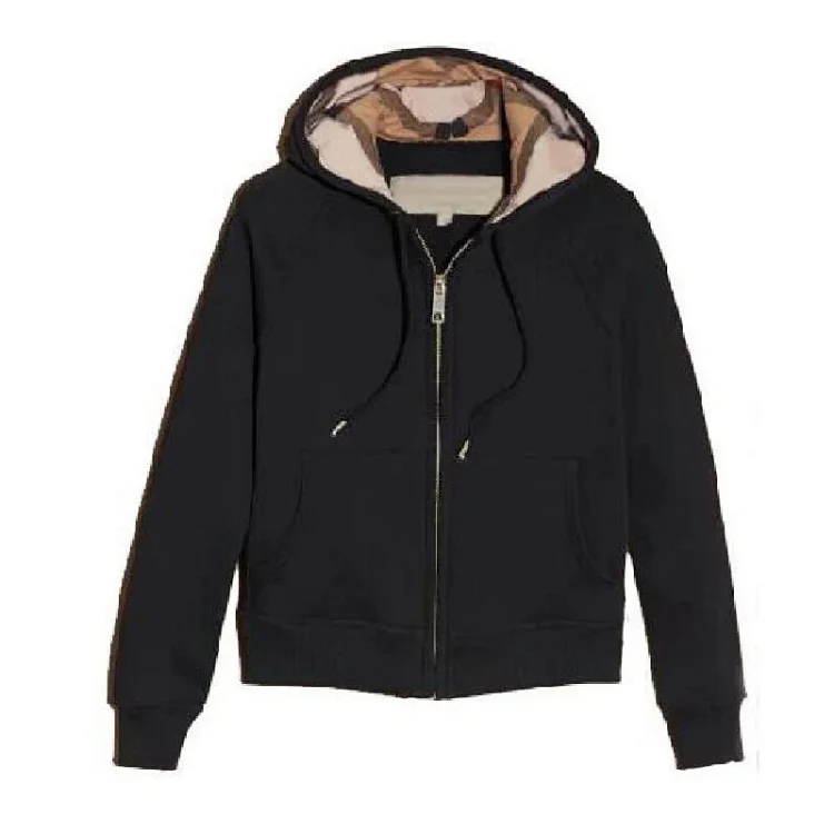  Burberry Black Fleece Zip-Up 