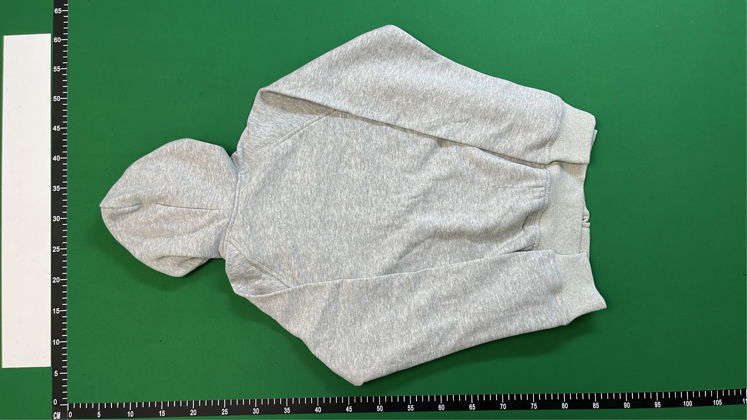  Burberry Black Fleece Zip-Up Hoodie with Check Lining -2