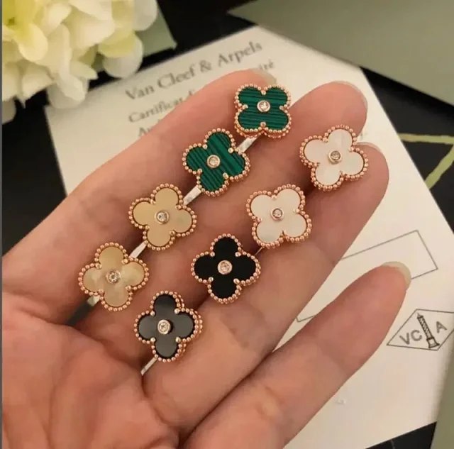 Van Cleef & Arpels VCA New Fashion Four Leaf Clover Earrings（14 styles) -2
