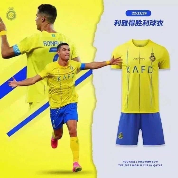 Ronaldo's Saudi Arabian Riyadh Victory Club football uniform jersey（27 styles) -2
