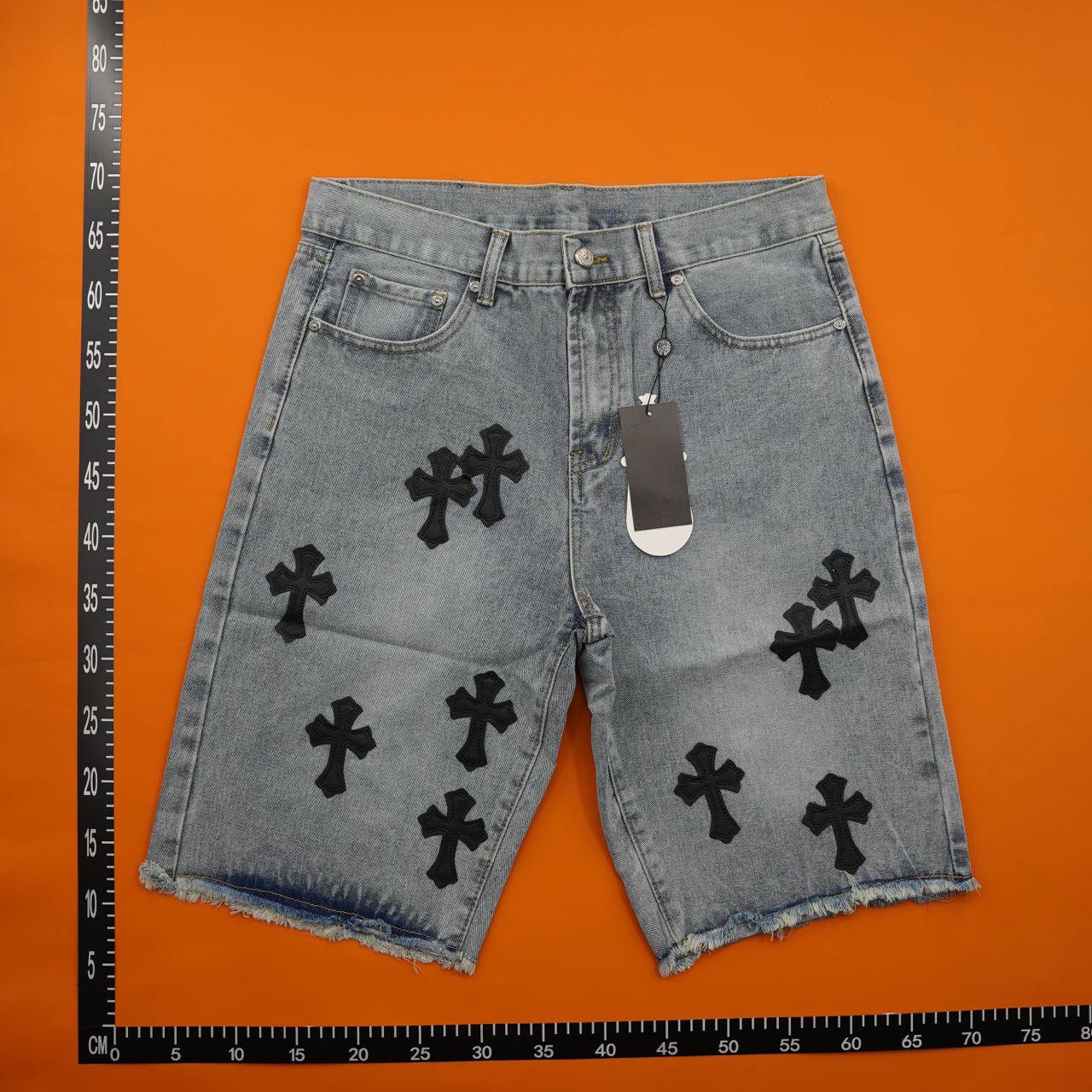  Chrome Hearts Jeans Short     -4