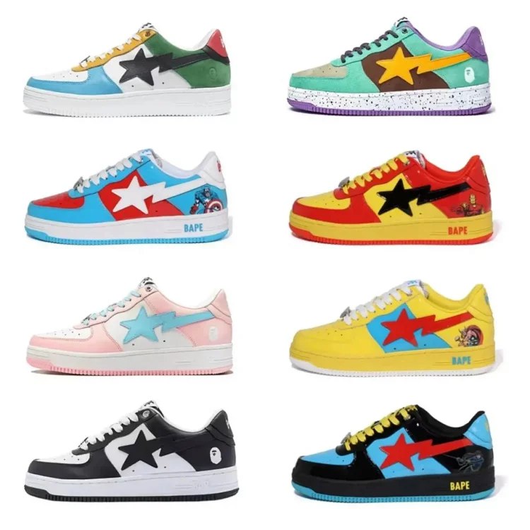 bape sta Marvel collaboration sneakers -2