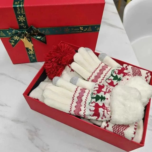 Fashionable Christmas scarf set -3
