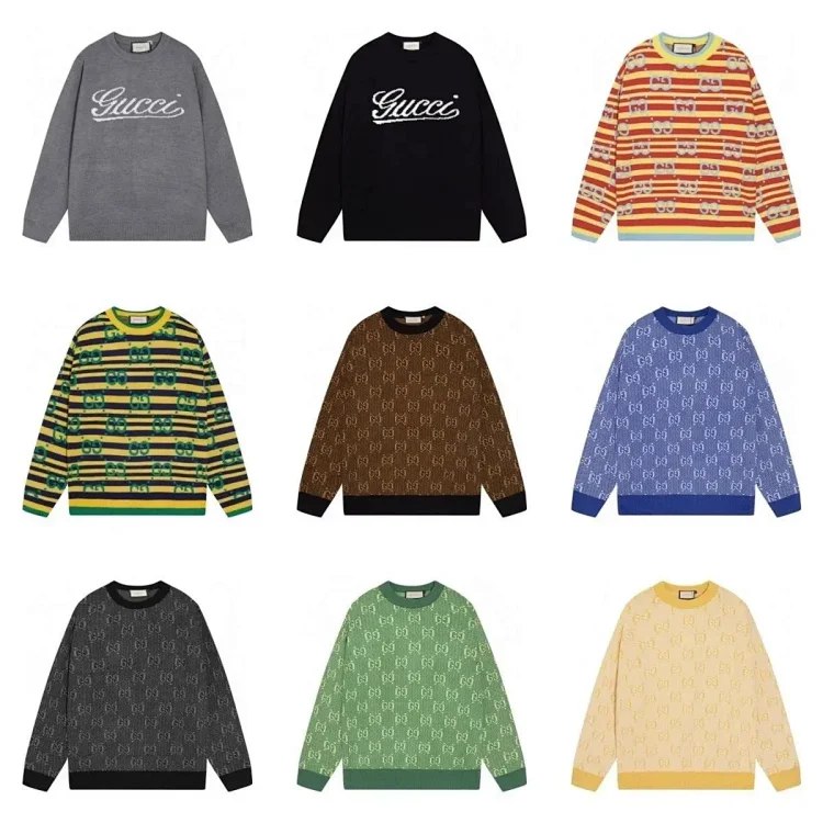 Gucci Loose sweater with round neck and logo -2