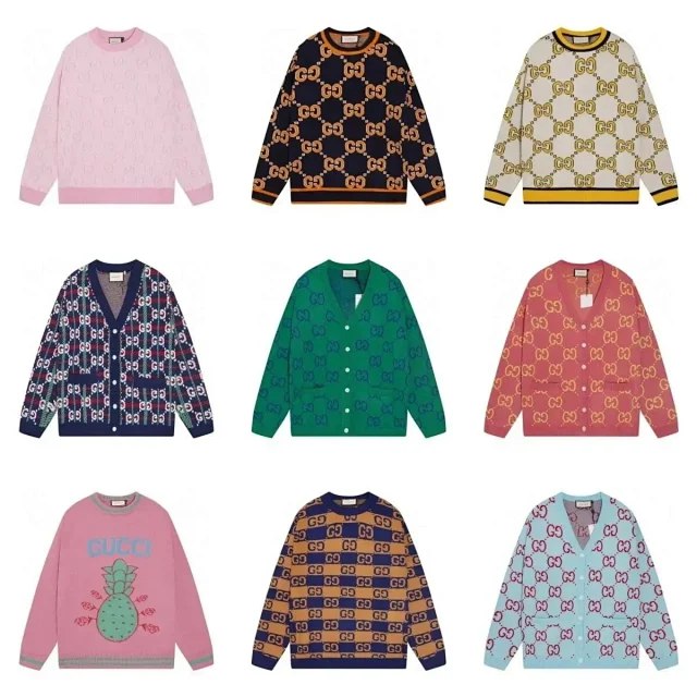 Gucci Loose sweater with round neck and logo -3