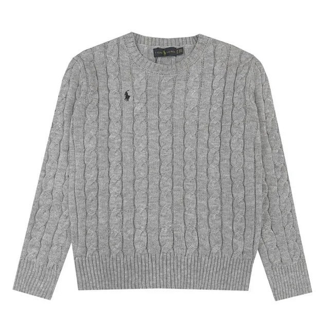Ralph Laure Polo Sport American style pony logo round neck long sleeve knit sweater -3