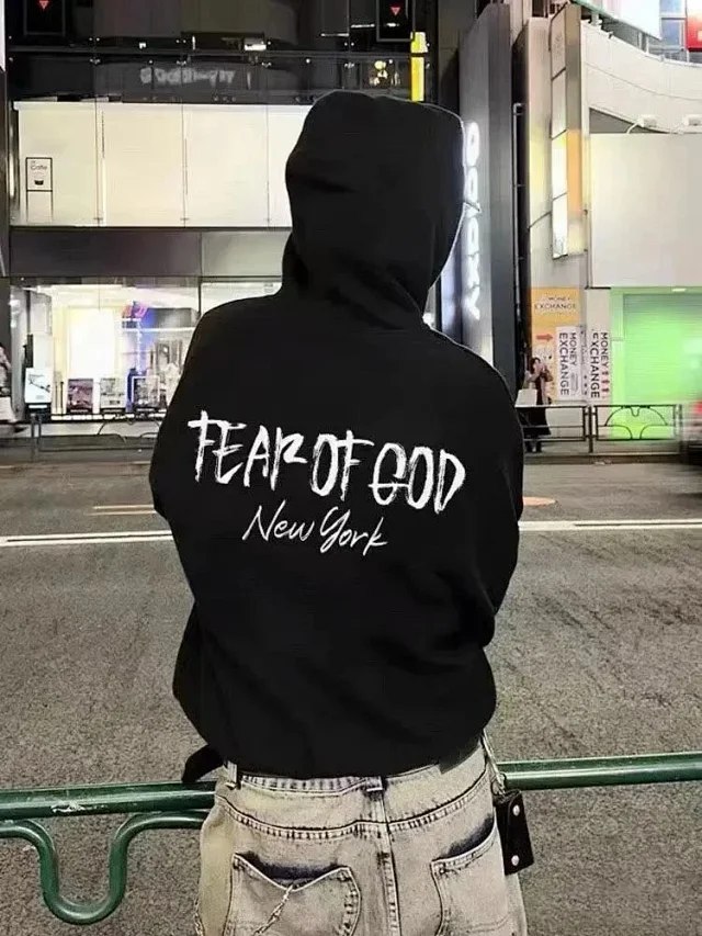 ESSENTIALS Pure cotton American New York limited edition hoodie -3