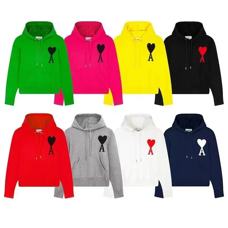 AMI Paris Heart Logo Hoodie [8