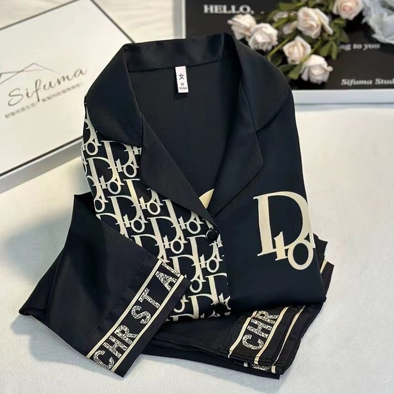 Dior Oblique Silk Pajama Set -2