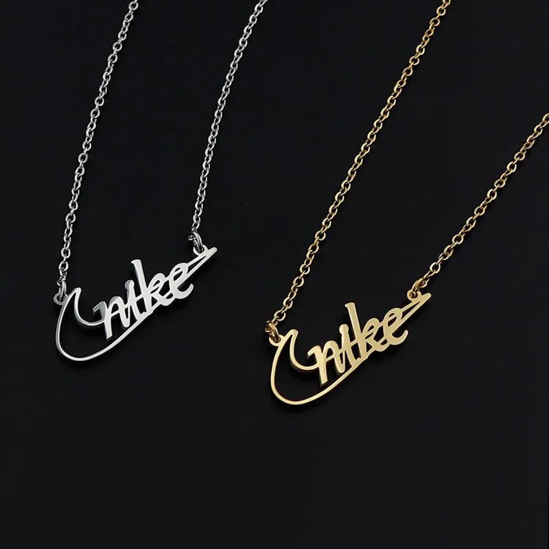 Nike Swoosh Script Necklace [4 styles] -2