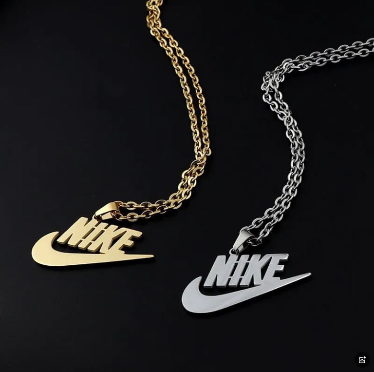 Nike Swoosh Script Necklace [4 styles] -3