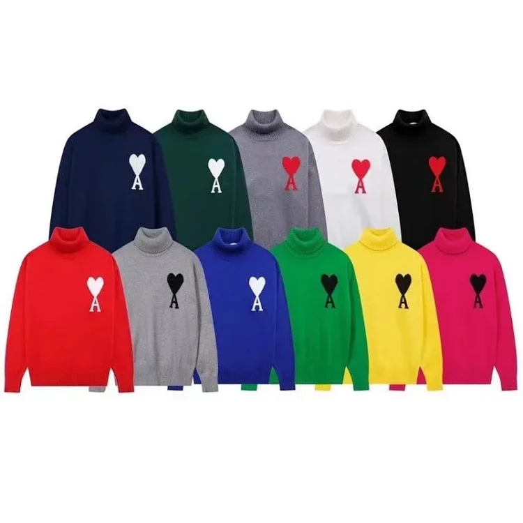AMI Paris Heart Logo Turtlenec