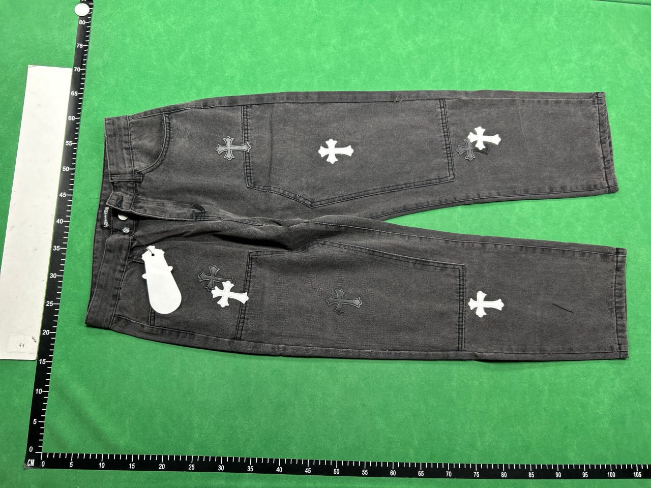 Chrome Hearts Cross Patch Jeans -3