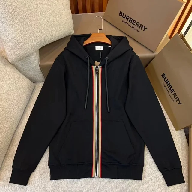 Burberry Stripe Zip-Up Hoodie & Jogger Set [6 styles] -2