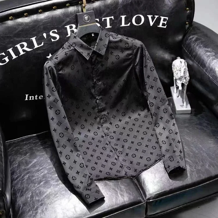 LV Monogram Silk Shirt Jacket 